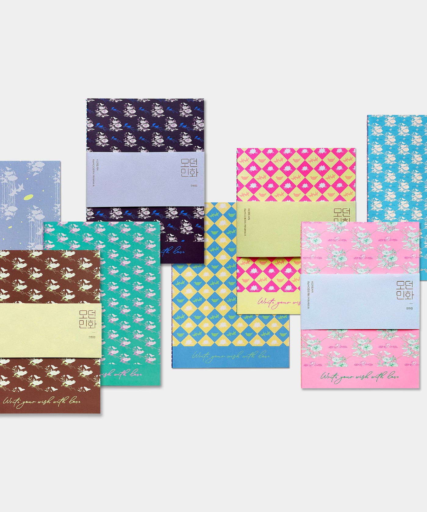 Yeonhwacheop Notebook with lotus painting covers